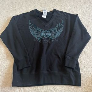 Women’s Harley Davidson long sleeve v neck crewneck